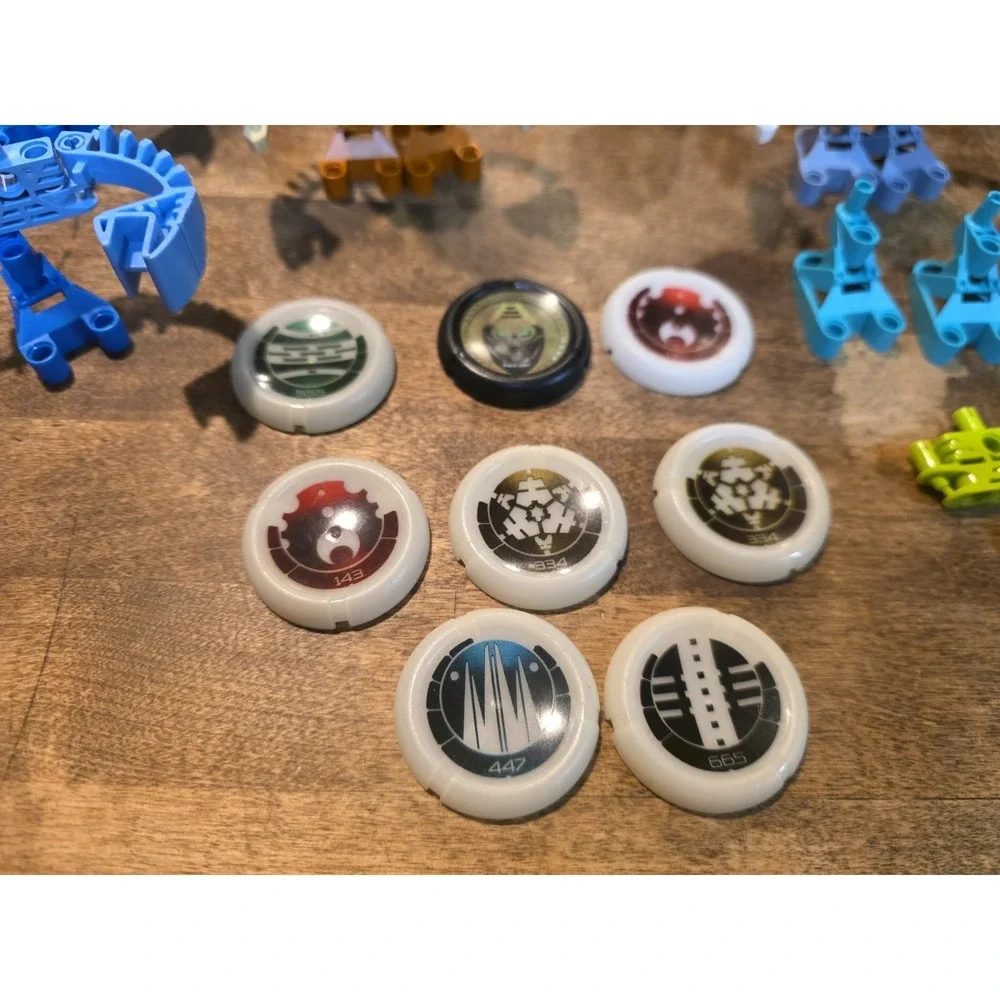 2001 McDonalds Lego Bionicle TOHUNGA Lot 5 Complete + 8 Discs + Parts!!